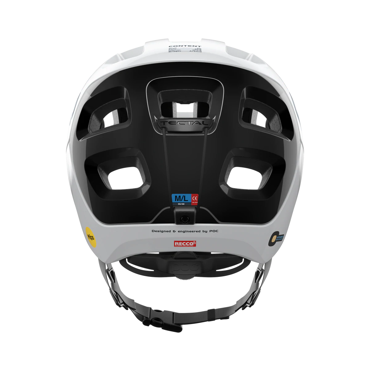 POC Tectal Race MIPS MTB Helmet - Hydrogen White-Uranium Black