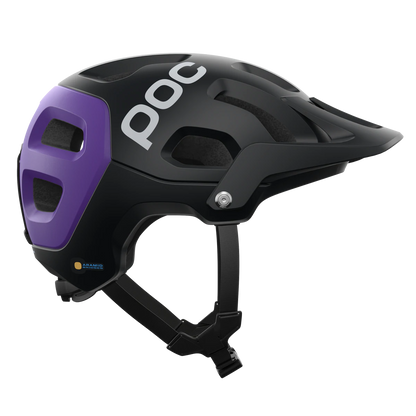 POC Tectal Race MIPS MTB Helmet - Uranium Black-Sapphire Purple Metallic-Matt