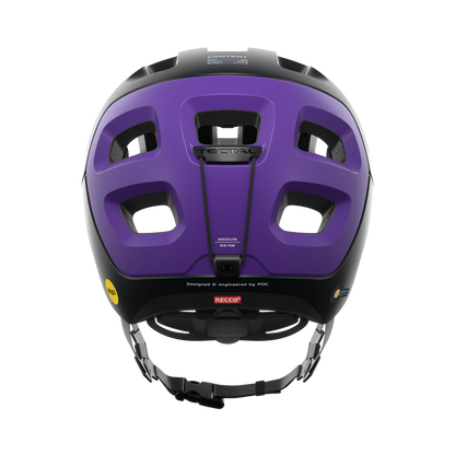 POC Tectal Race MIPS MTB Helmet - Uranium Black-Sapphire Purple Metallic-Matt