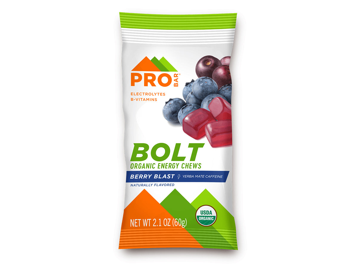 PROBAR Bolt Organic Energy Chews - Berry Blast Plus Yerba Mate Single Pack  