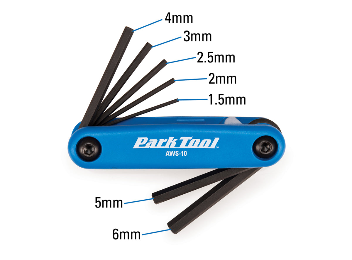 Park Tool Fold-Up Hex Wrench Set AWS-10