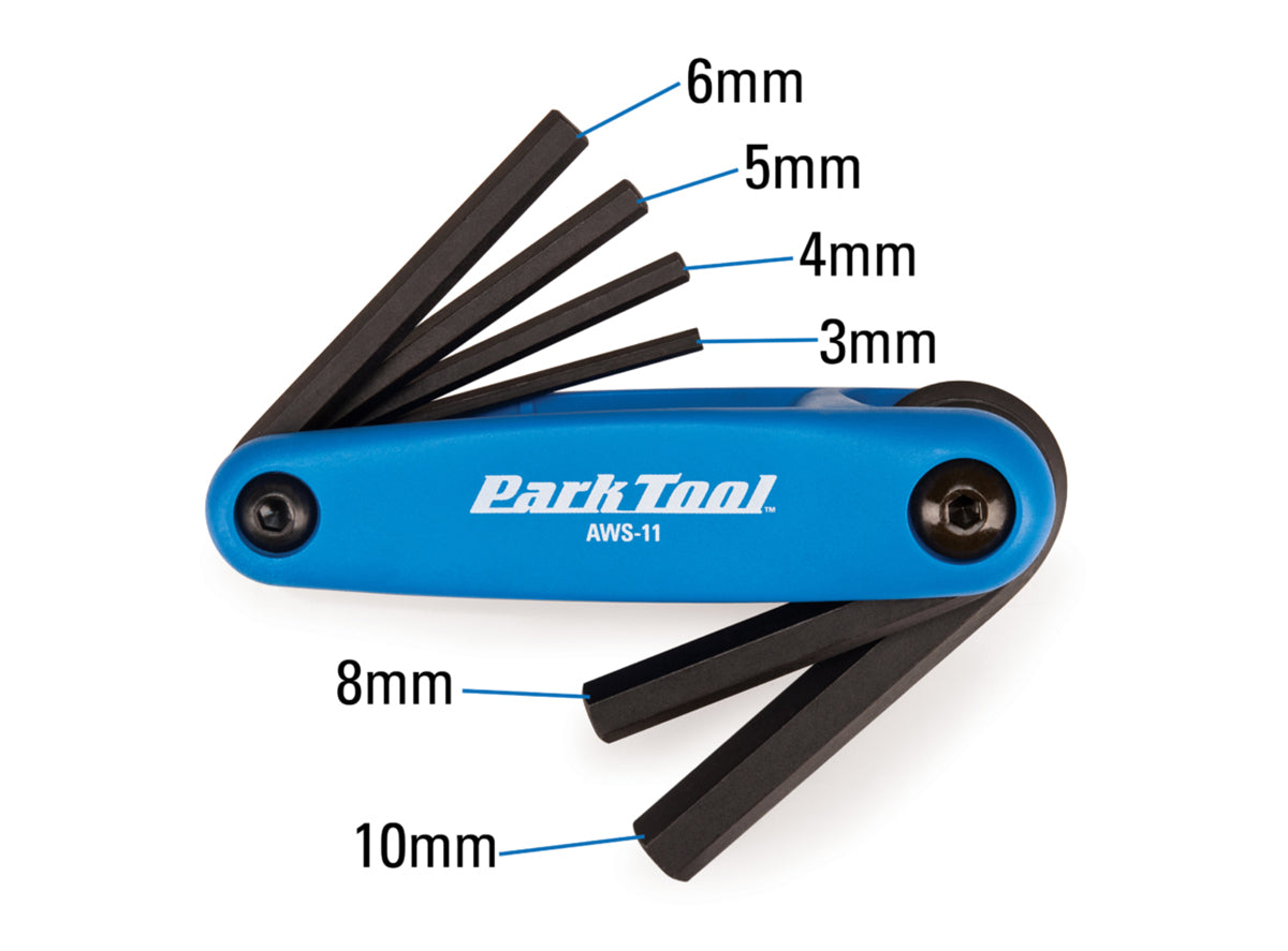 Park Tool Fold-Up Hex Wrench Set AWS-11