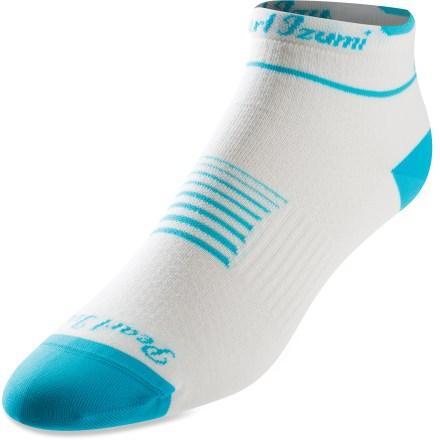 Pearl Izumi Elite Low Cuff Sock - Womens - Blue Atoll Blue Atoll Large - Fits 41-44 Tmp3