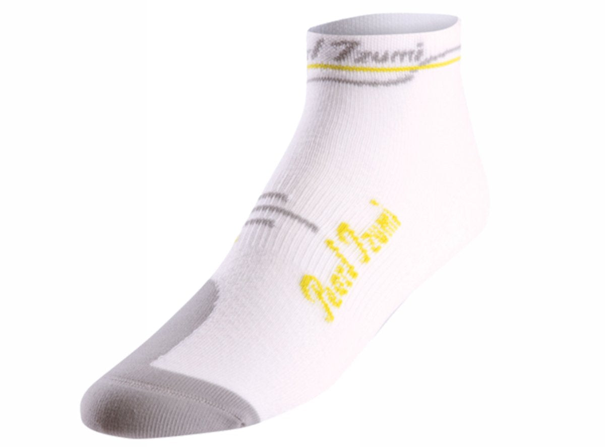 Pearl Izumi Infinity Low Sock - Womens - White-Lime White - Lime Small 