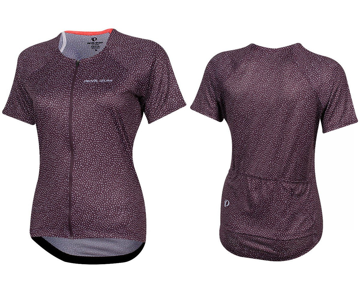 Pearl Izumi Canyon Graphic Short Sleeve MTB Jersey - Womens - Plum Perfect Kimono Plum Perfect Kimono X-Large 