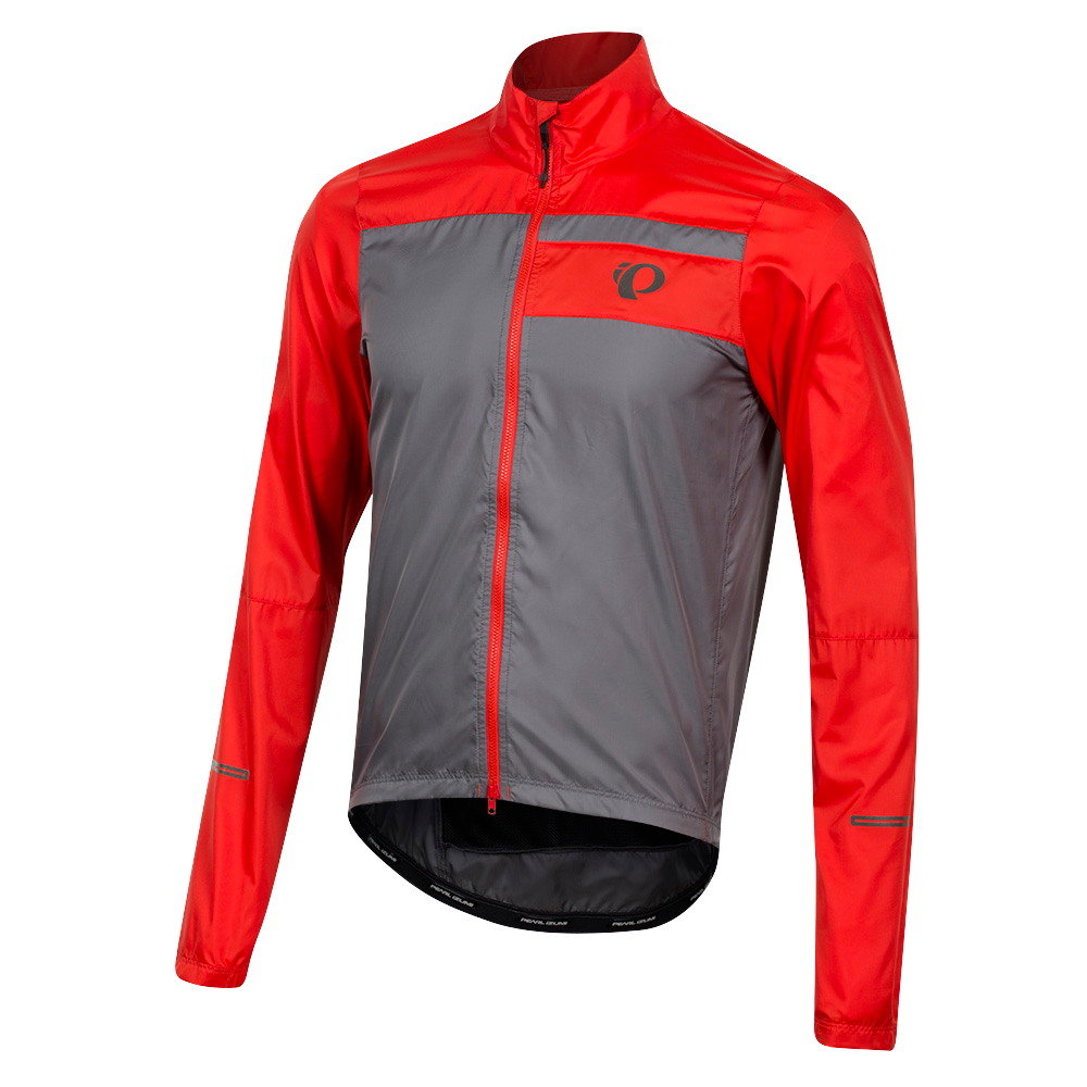 Pearl Izumi Elite Escape Barrier Cycling Jacket - Torch Red-Smoked Pearl
