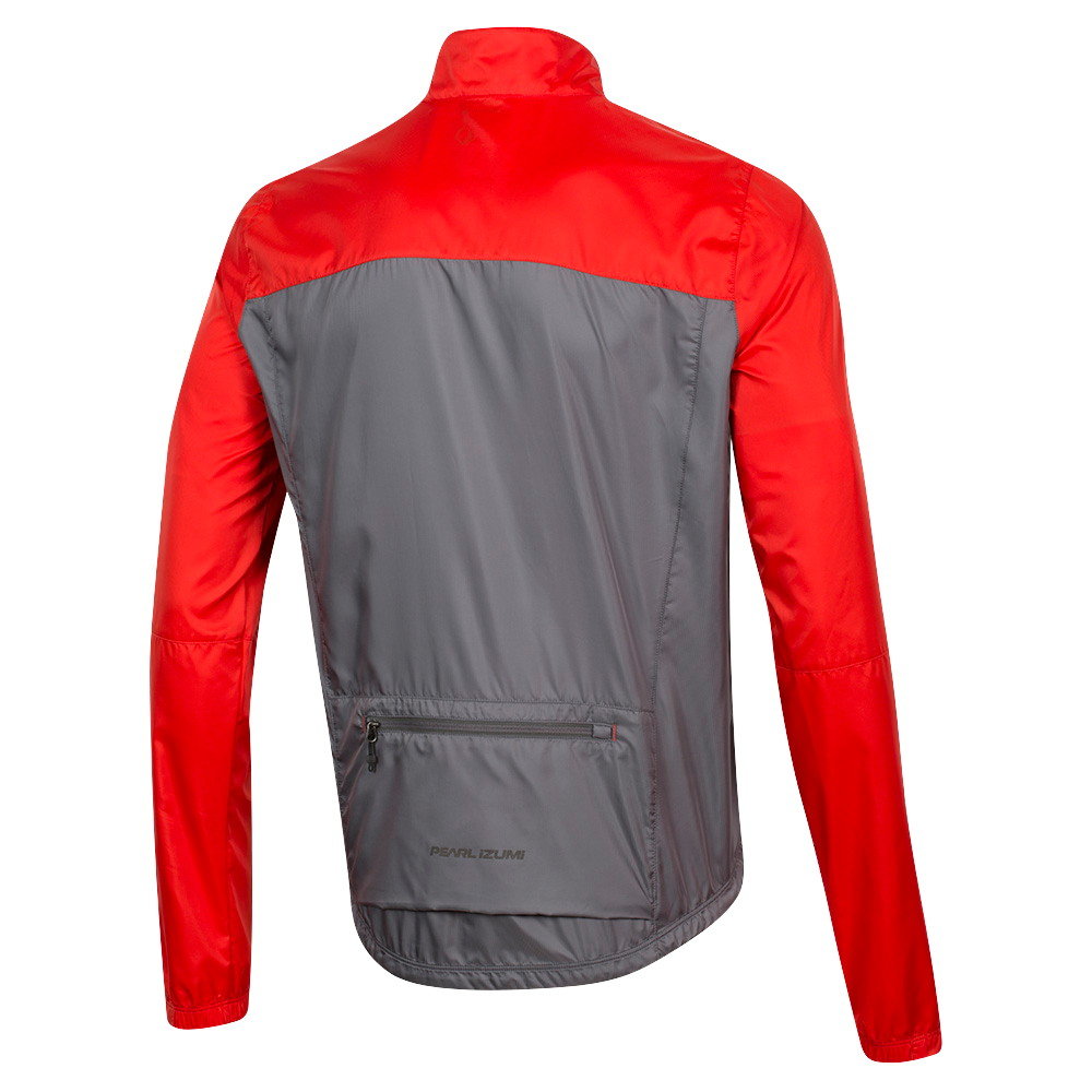 Pearl Izumi Elite Escape Barrier Cycling Jacket - Torch Red-Smoked Pearl