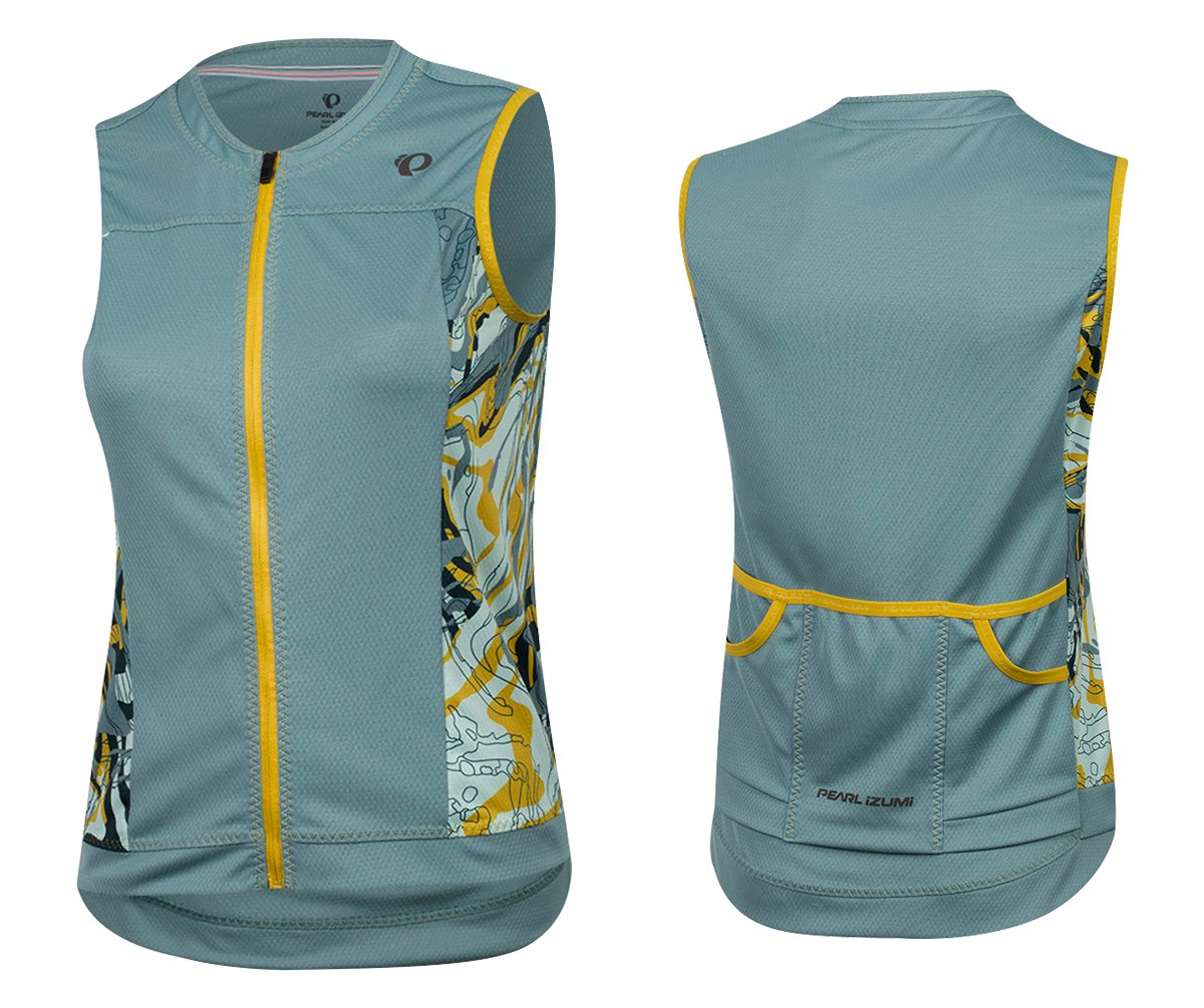 Pearl Izumi Elite Escape Sleeveless Road Jersey - Womens - Arctic Phyllite - 2018 Arctic Phyllite Large 