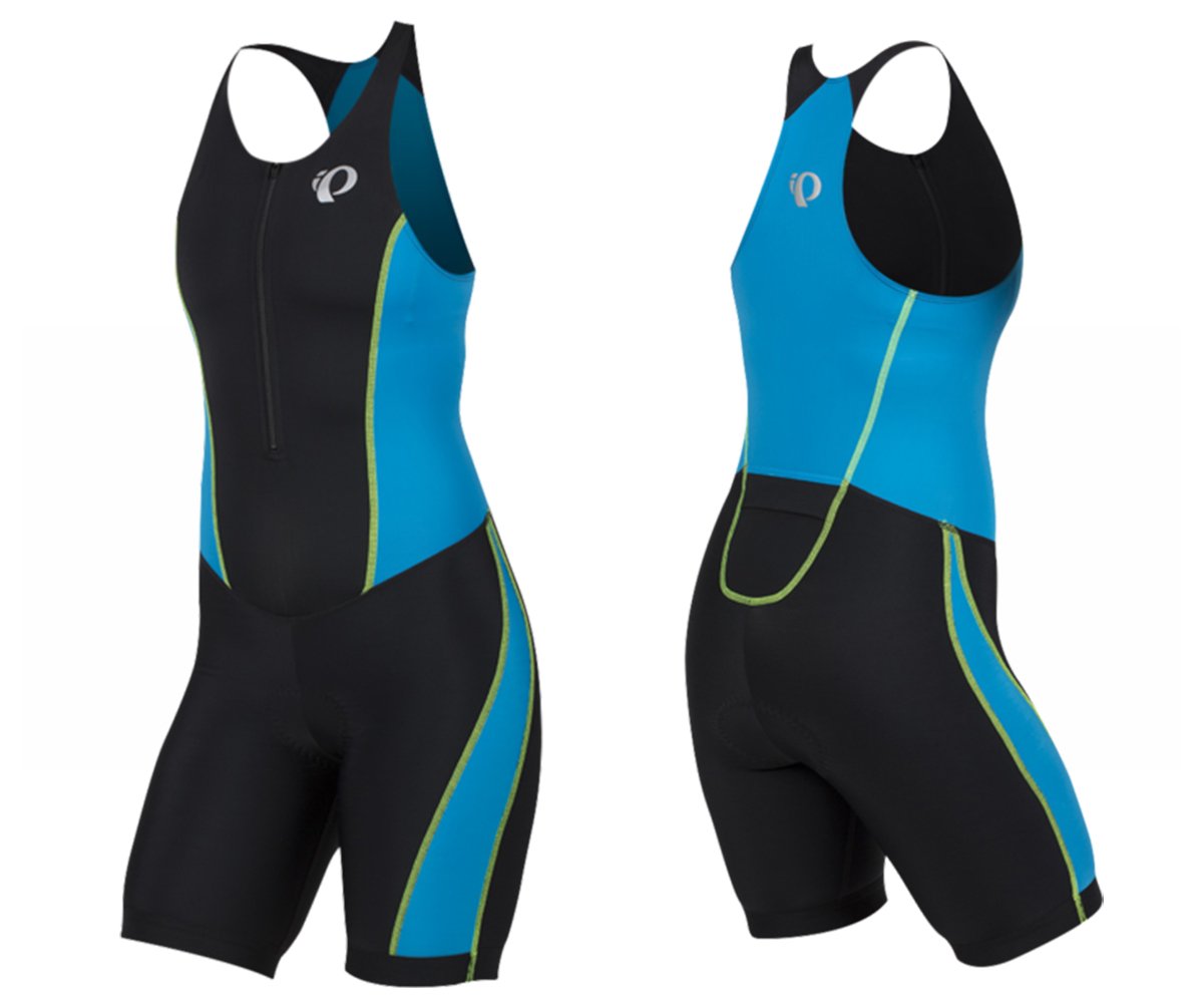 Pearl Izumi Elite Pursuit TRI Suit - Womens - Black-Atomic Blue - 2020 Black - Atomic Blue X-Large 