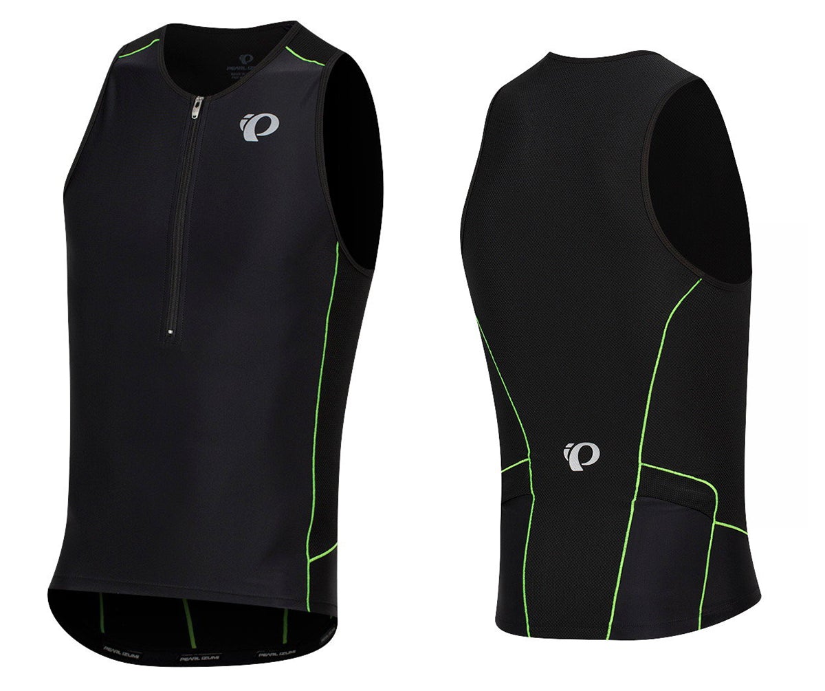 Pearl Izumi Elite Pursuit Tri Singlet - Black-Screaming Green - 2019 Black - Screaming Green 2X-Large 