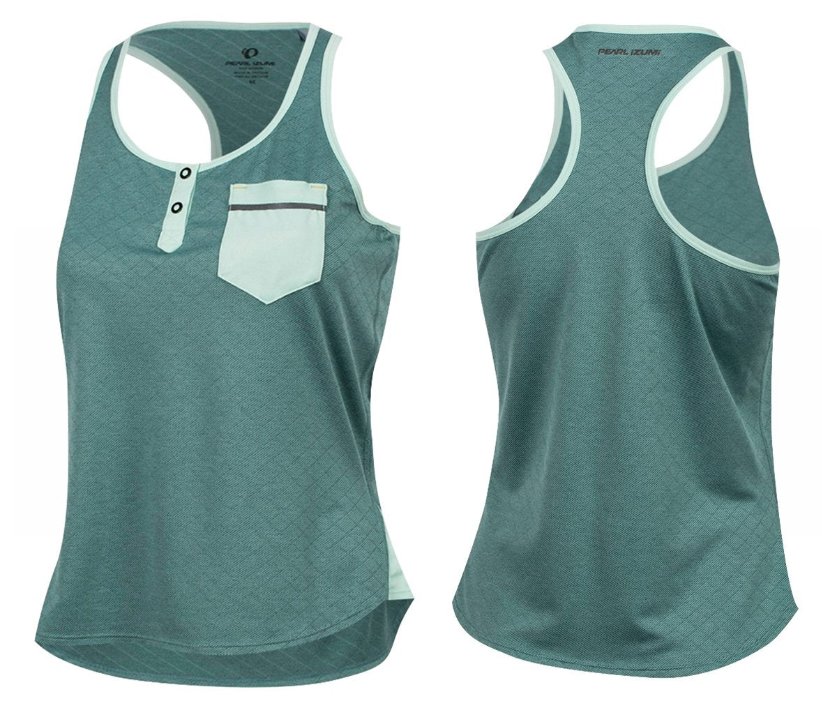 Pearl Izumi Escape Singlet - Womens - Arctic Twill-Mist Green Arctic Twill - Mist Green Large 