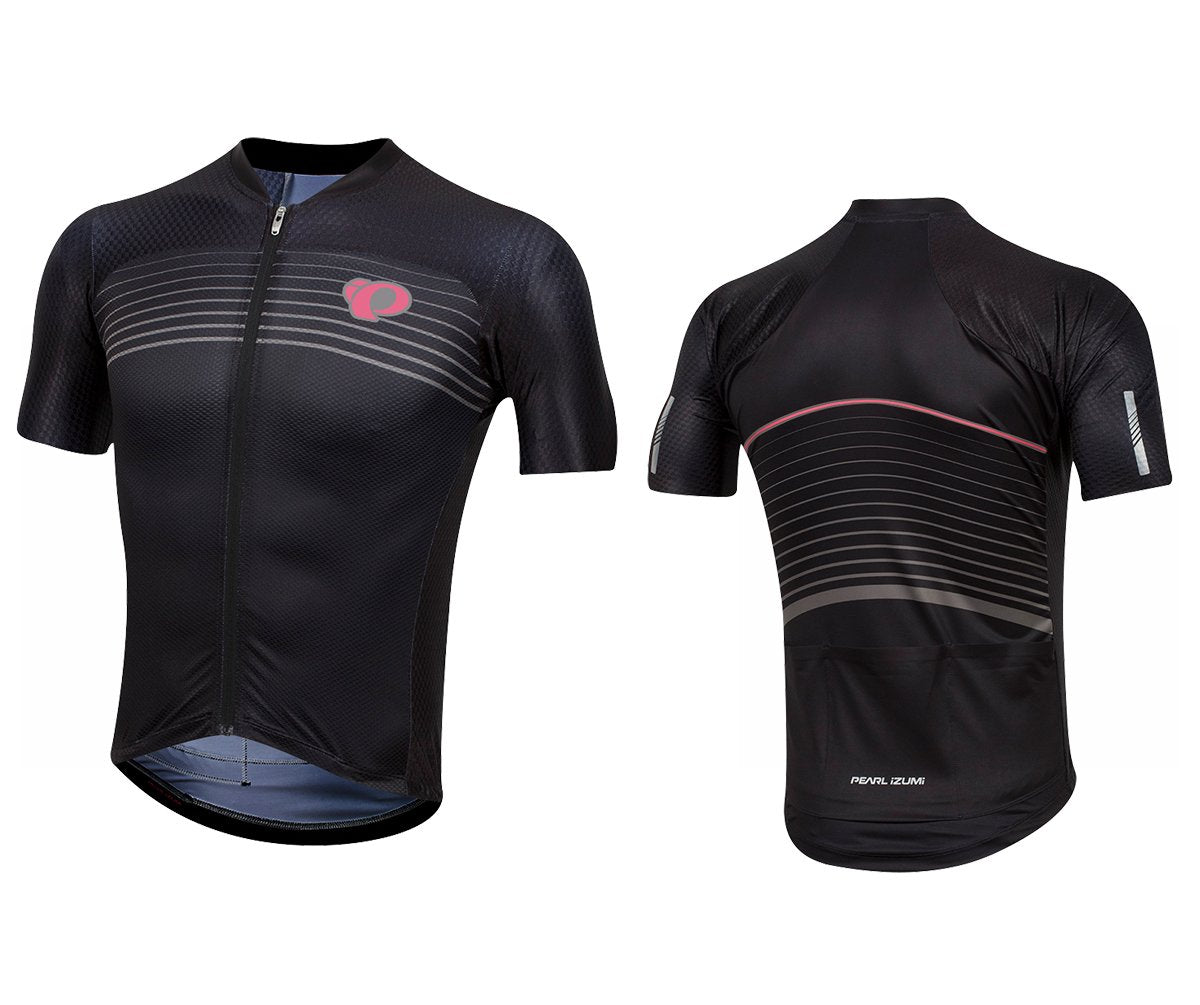 Pearl Izumi PRO Pursuit Speed Short Sleeve Road Jersey - Black Diffuse Black Diffuse X-Small 