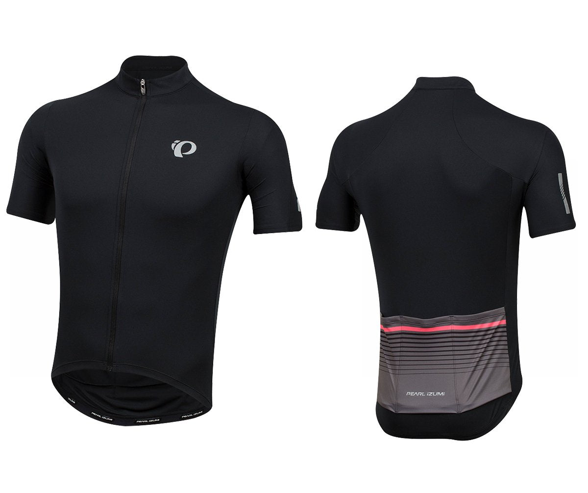 Pearl Izumi Select Pursuit Short Sleeve Road Jersey - Black-Smoked Pearl Diffuse - 2018 Black - Smoked Pearl Diffuse X-Small 