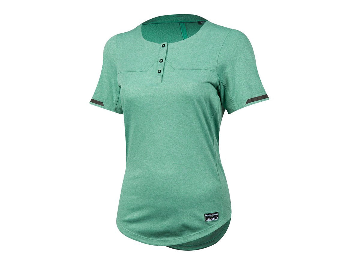 Pearl Izumi Versa Short Sleeve Henley Jersey - Womens - Green