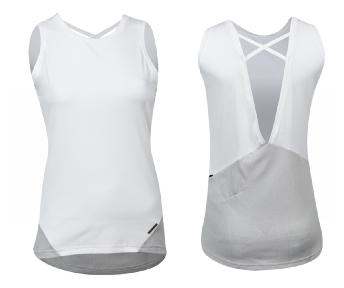 Pearl Izumi Wander Tank - Womens - White-Fog White - Fog Medium 