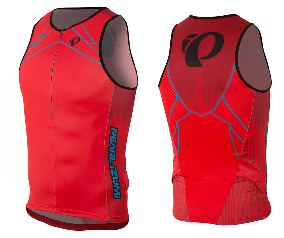 Pearl Izumi Elite InRCool Ltd Tri Singlet - Vaporize True Red Vaporize True Red 2X-Large 