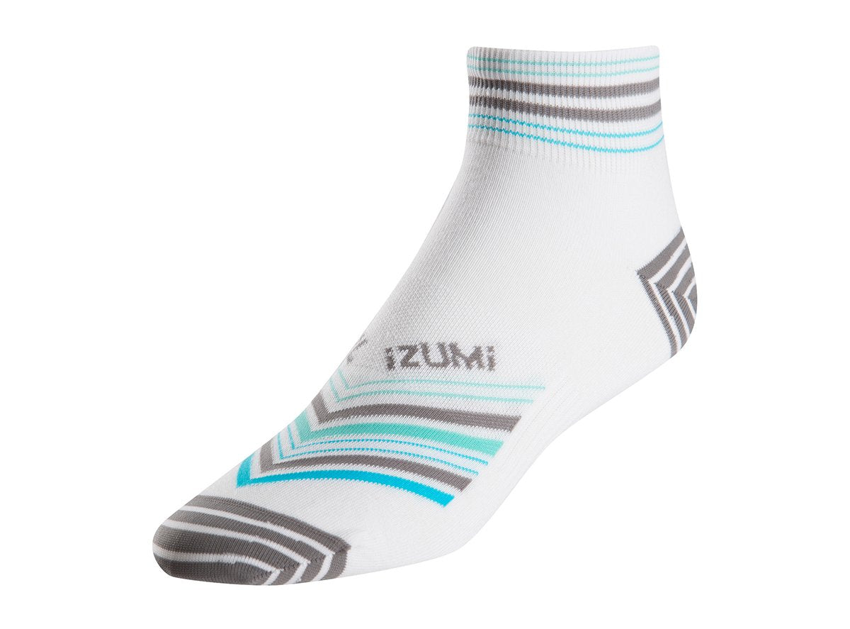 Pearl Izumi Elite Sock - Womens - Strip Stripe Gray Strip Stripe Gray Small 