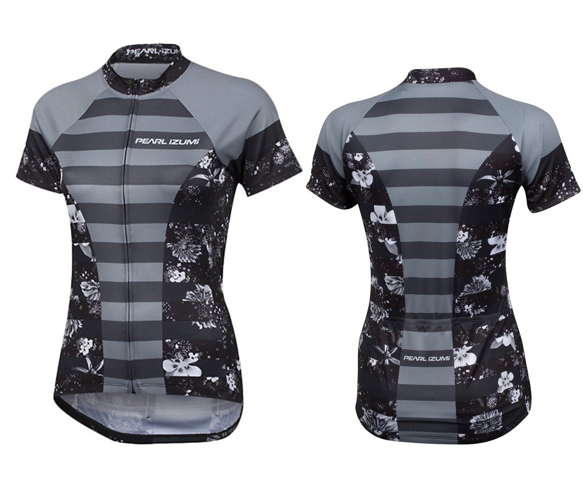 Pearl Izumi Select Escape Ltd Short Sleeve Faze Jersey - Womens - Muse Smoked Pearl Muse Smoked Pearl Large 