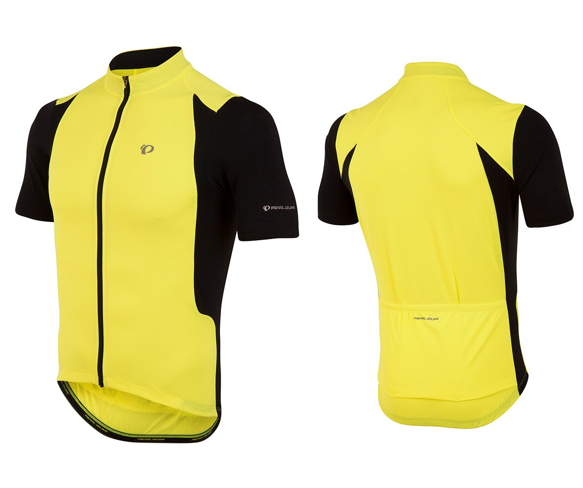 Pearl Izumi Select Pursuit Short Sleeve Road Jersey - Screaming Yellow-Black Screaming Yellow - Black Medium 