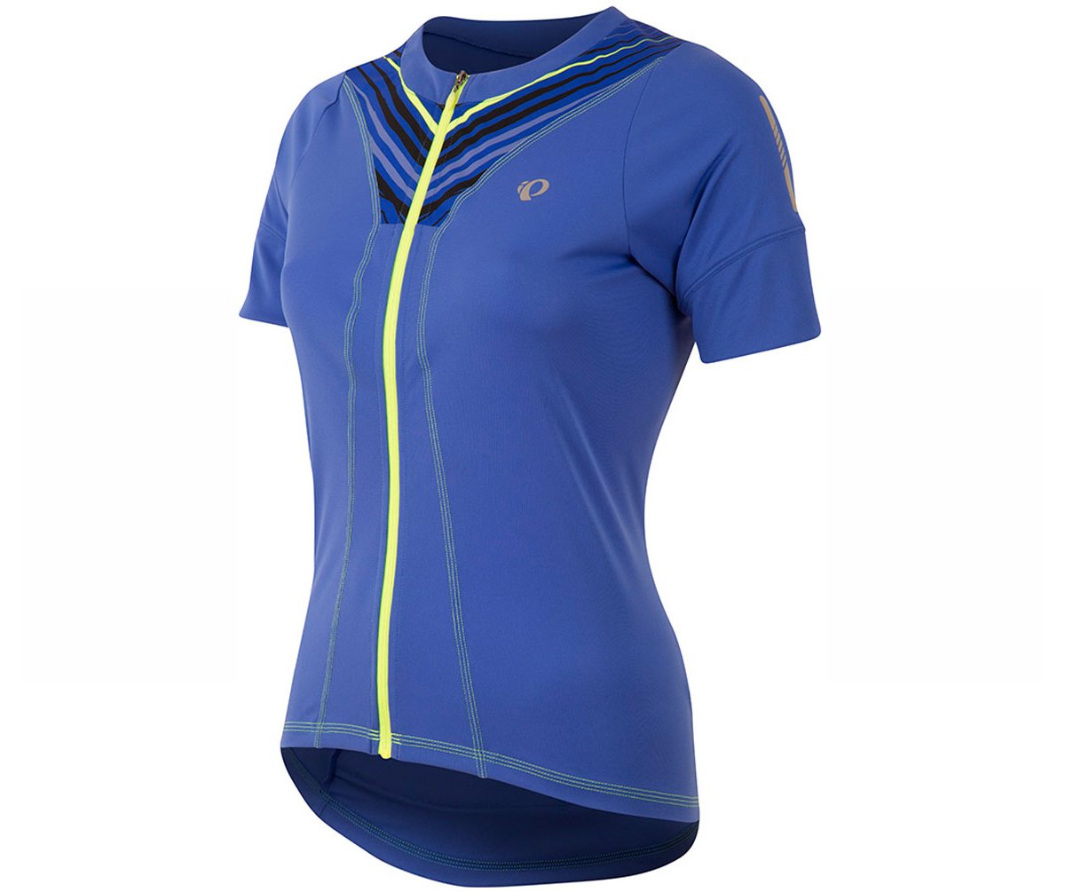 Pearl Izumi Select Pursuit Short Sleeve Road Jersey - Womens - Dazzling Blue Whirl Dazzling Blue Whirl Large 