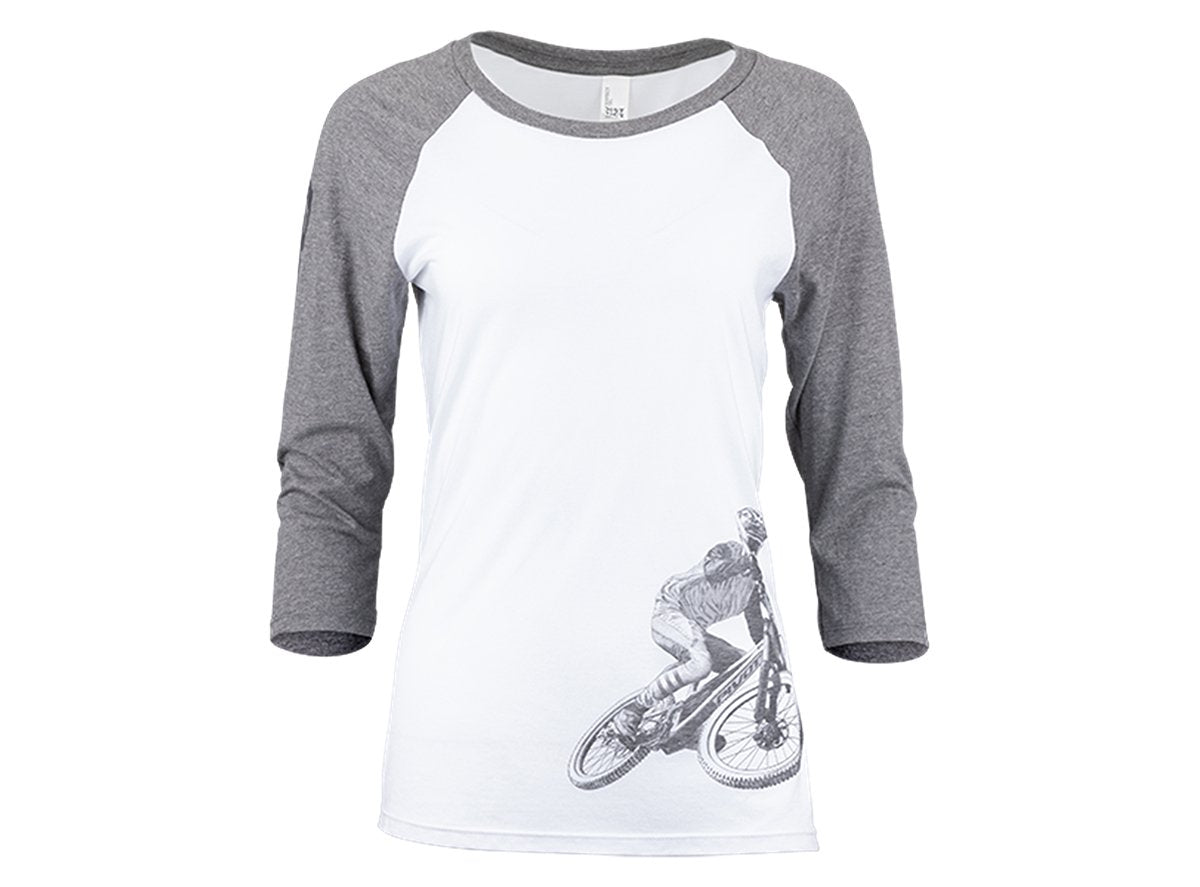 Pivot Rider 3/4 Sleeve Tee - Womens - Gray Gray Small 