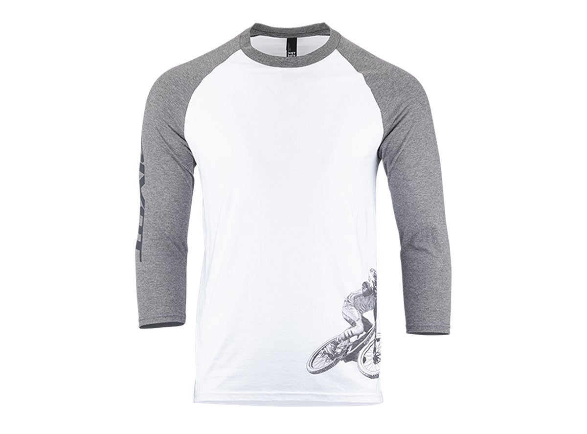 Pivot Rider 3/4 Sleeve Tee - Gray Gray Small 