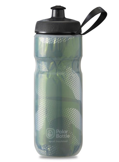 Polar Bottle Sport Contender Insulated Water Bottle - 20oz - Olive-Silver Olive - Silver  