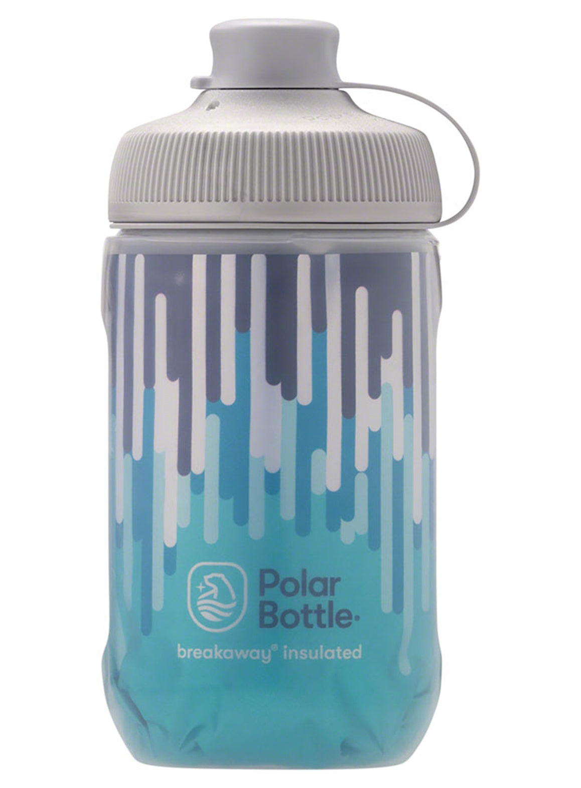 Polar Bottles Breakaway® Muck Insulated Zipper Water Bottle - 12oz - Slate Blue-Turquoise Slate Blue - Turquoise  