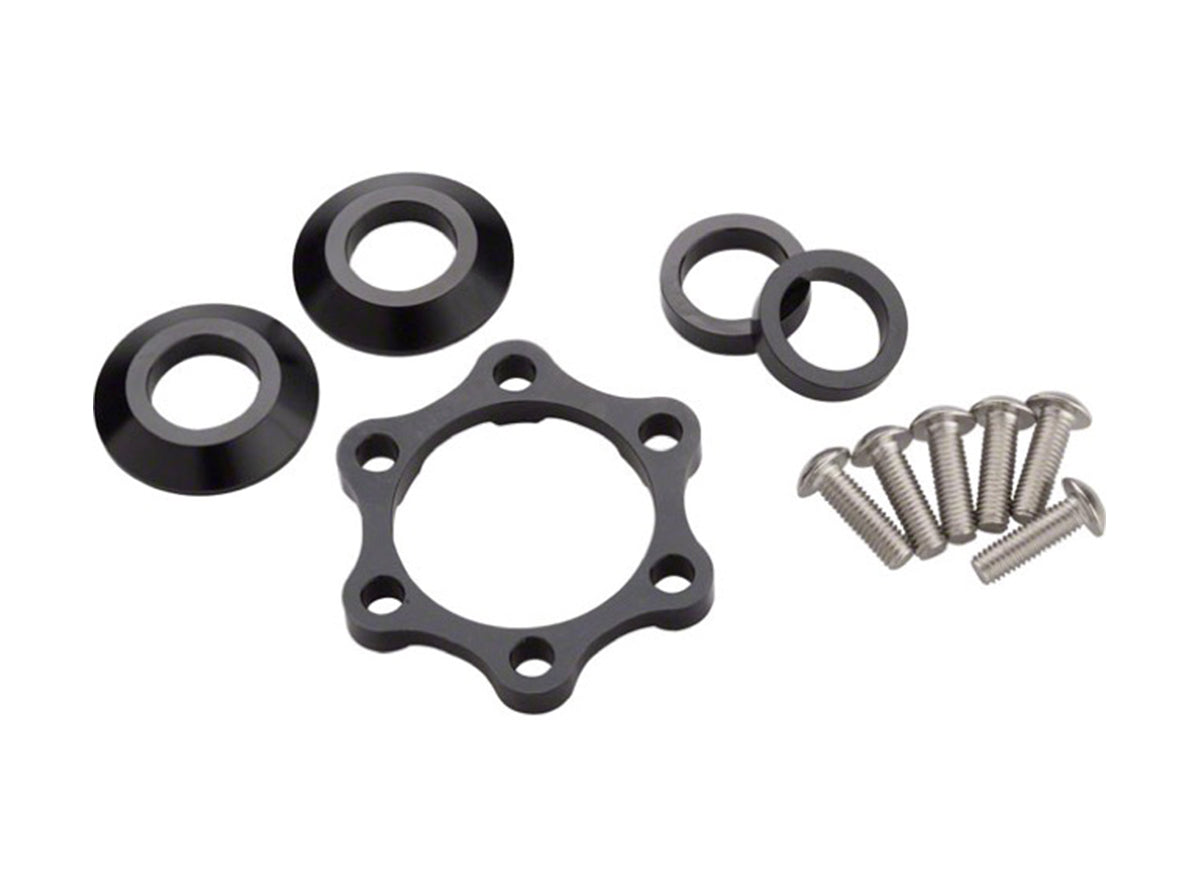 Problem Solvers Front Hub 10mm Booster Kit - 6 Bolt - Black Black Each 