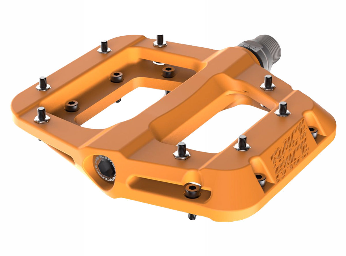 Race Face Chester Composite Flat Pedals - Orange Orange  