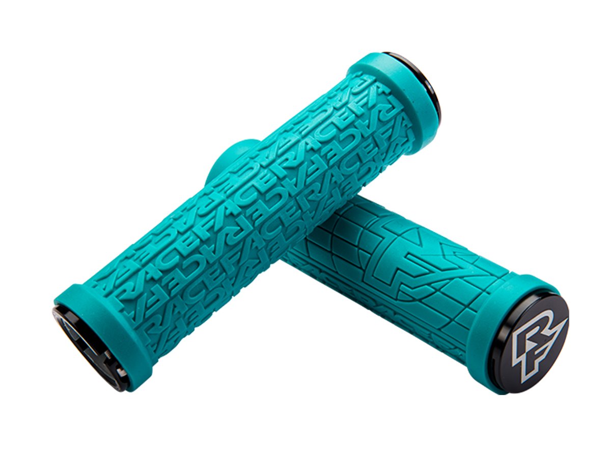 Race Face Grippler 33mm Grips - Turquoise Turquoise  
