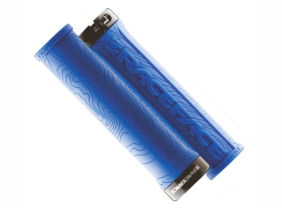 Race Face Half Nelson Lock-On Grips - Blue Blue  