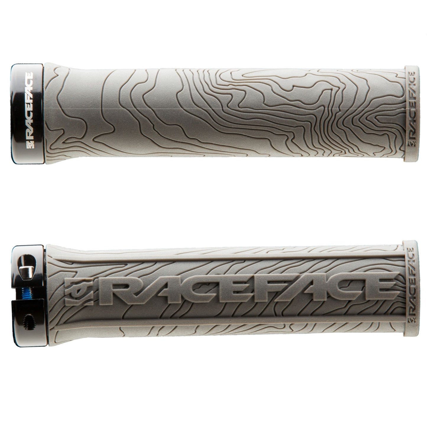 Race Face Half Nelson Lock-On Grips - Grey Grey  