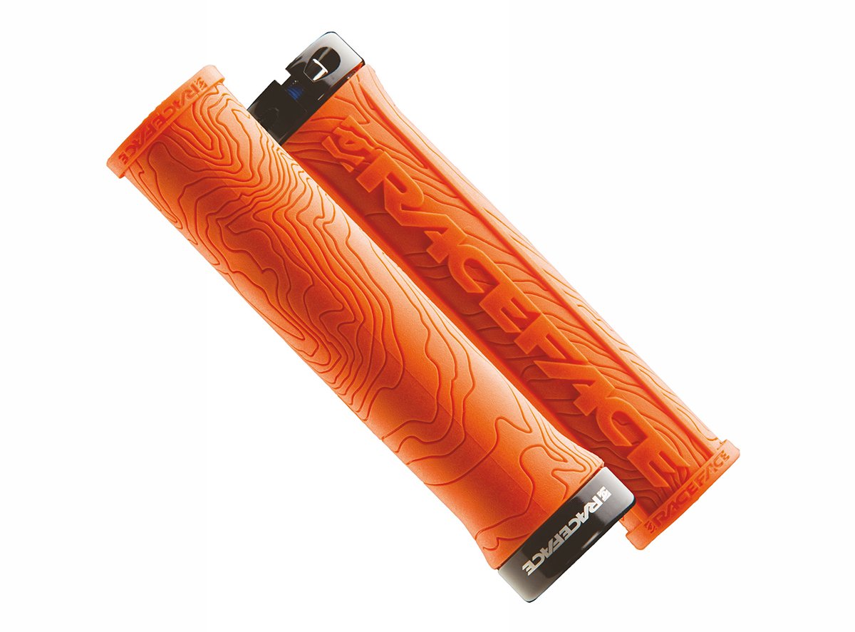 Race Face Half Nelson Lock-On Grips - Orange Orange  