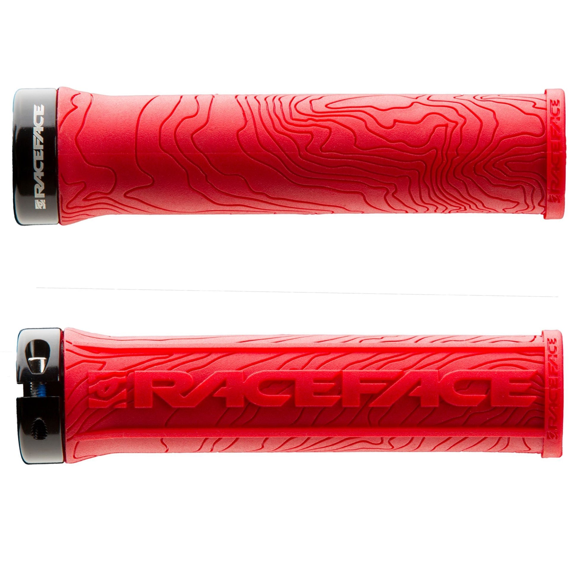 Race Face Half Nelson Lock-On Grips - Red Red  