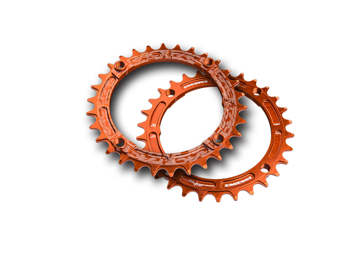 Race Face Narrow Wide Chainring - Orange Orange 30t - 104mm 