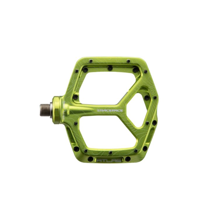 Race Face Atlas Flat Pedals - Green - 2022