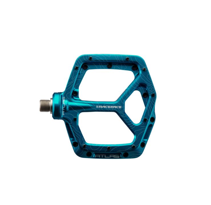 Race Face Atlas Flat Pedals - Turquoise - 2022