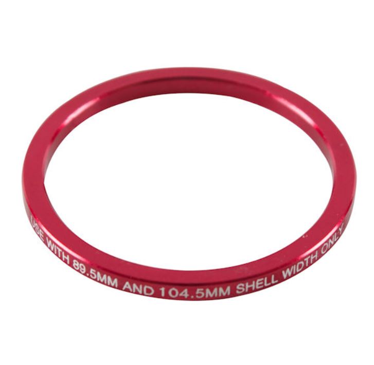 Race Face Cinch Bottom Bracket Spacer - BB92 Red 2.5mm 