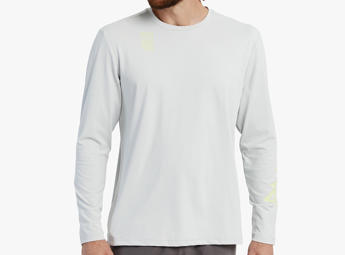 Race Face Commit Long Sleeve Tech Top - Concrete - 2022 Concrete Small 