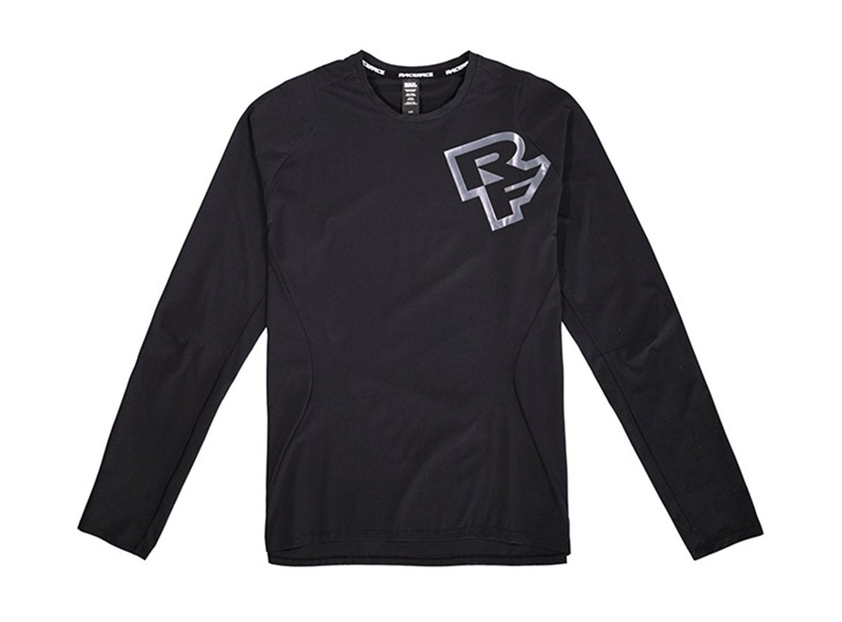 Race Face Conspiracy Long Sleeve MTB Jersey - Black - 2021 Black Small 