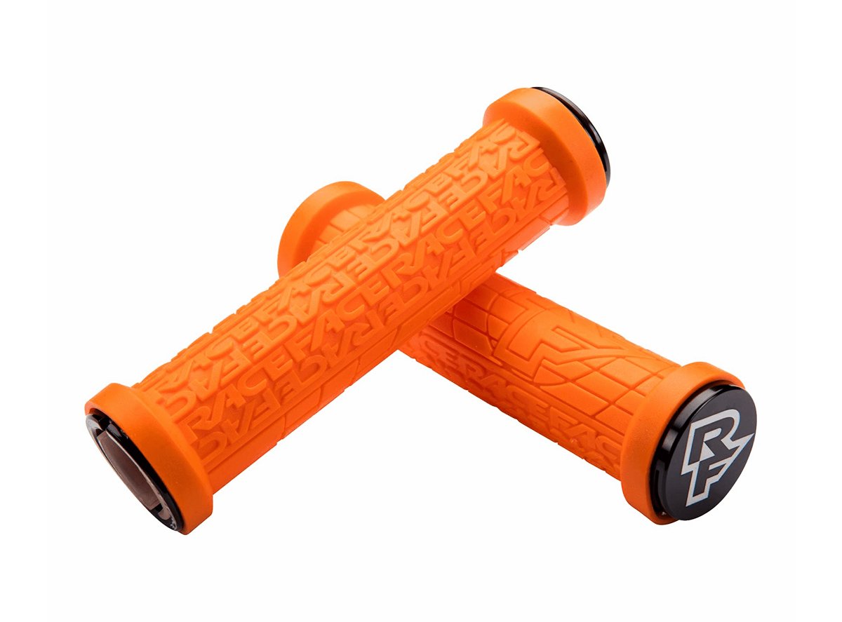 Race Face Grippler 30mm Grips - Orange Orange  