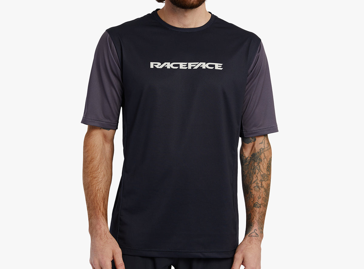 Race Face Indy Short Sleeve MTB Jersey - Black - 2022 Black Small 