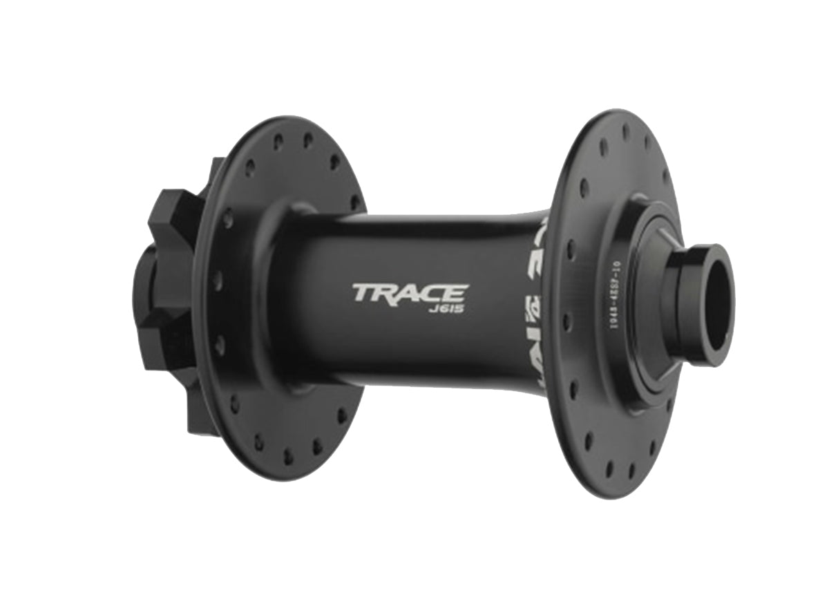 Race Face Trace J-Bend MTB Disc Hub - Front - Black Black 15x110mm 32h