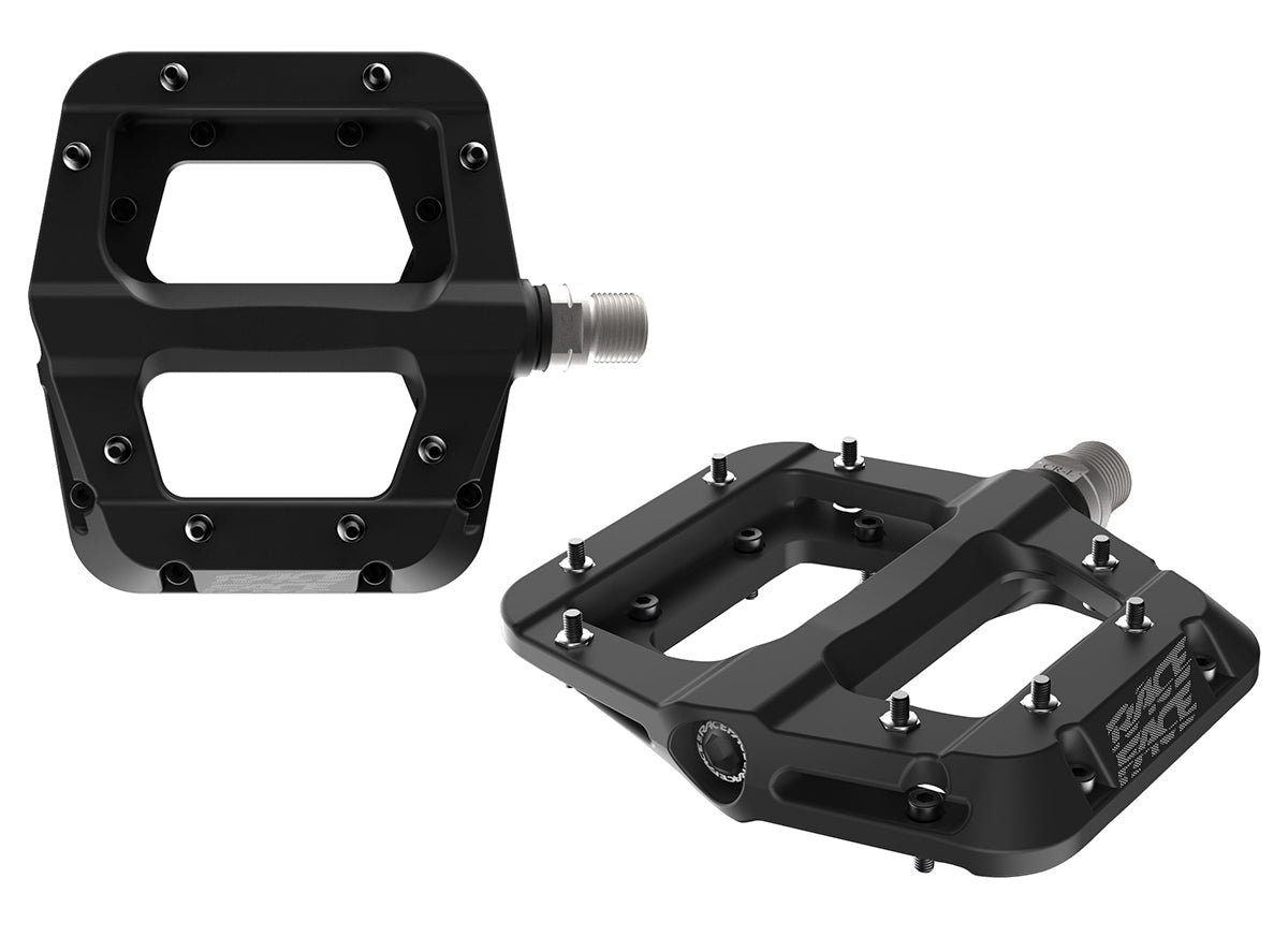 Race Face Chester Flat Pedals - Black Black  