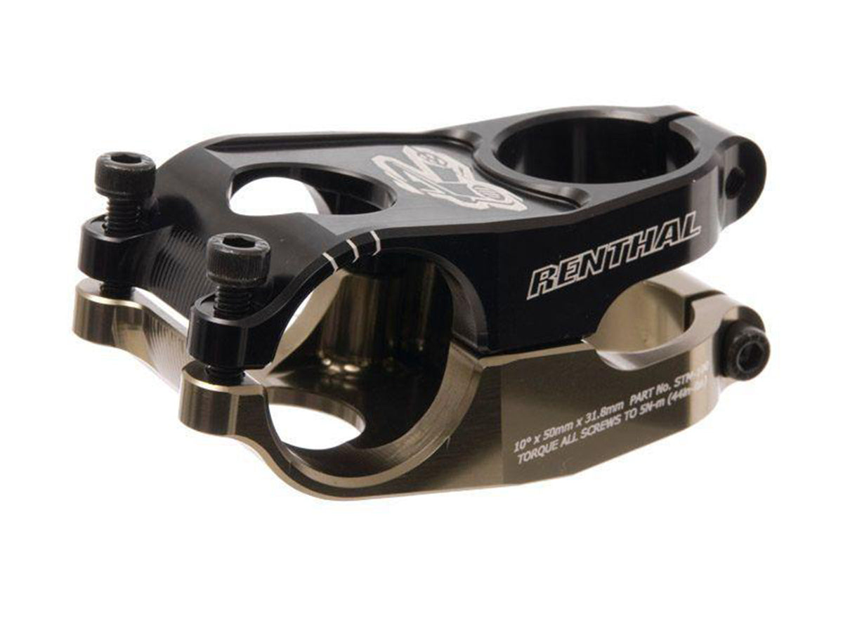 Renthal Strata Duo 31.8 MTB Stem - Black-Gold Black - Gold 1.1/8" 50mm