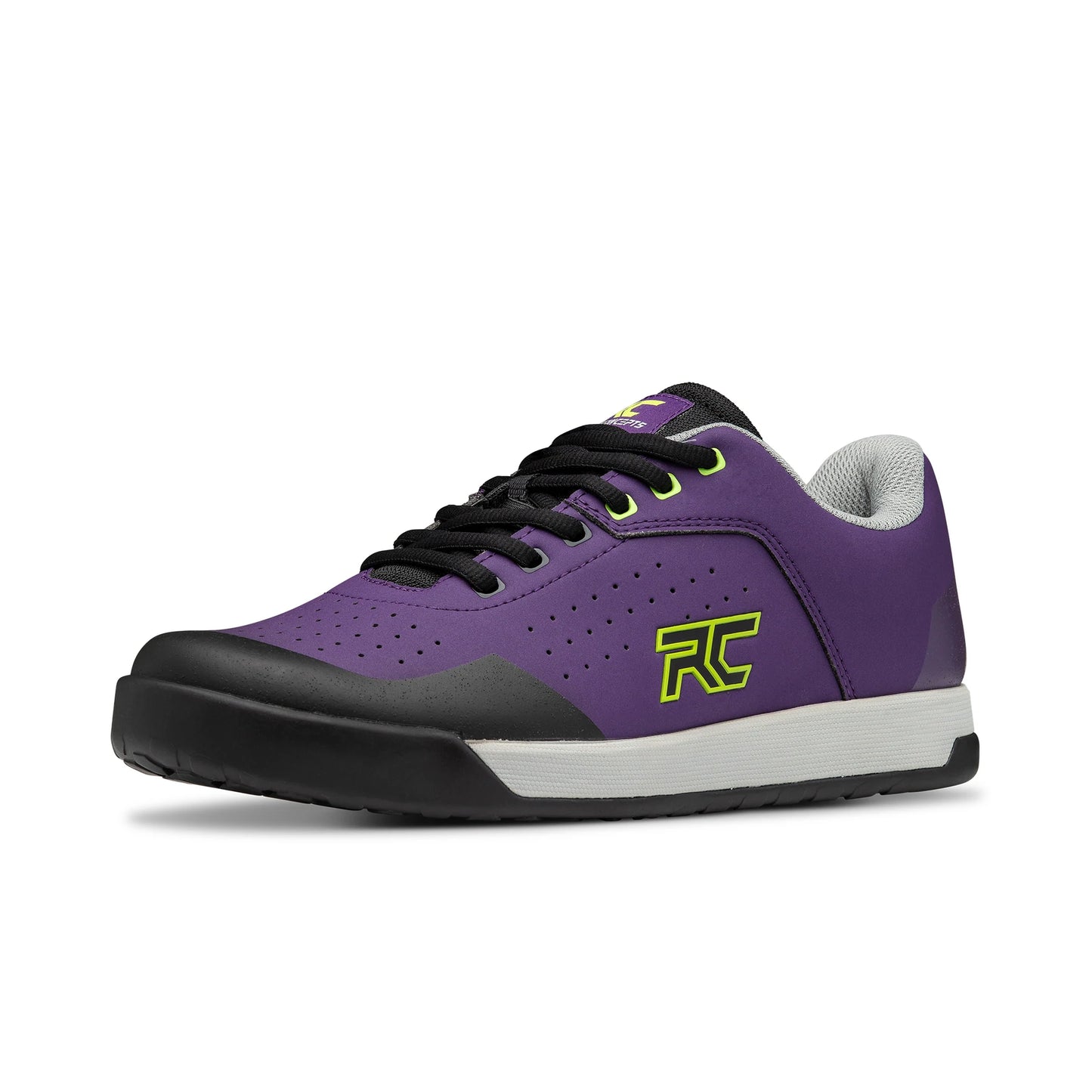 Ride Concepts Hellion Flat Pedal MTB Shoe - Purple-Lime - 2022