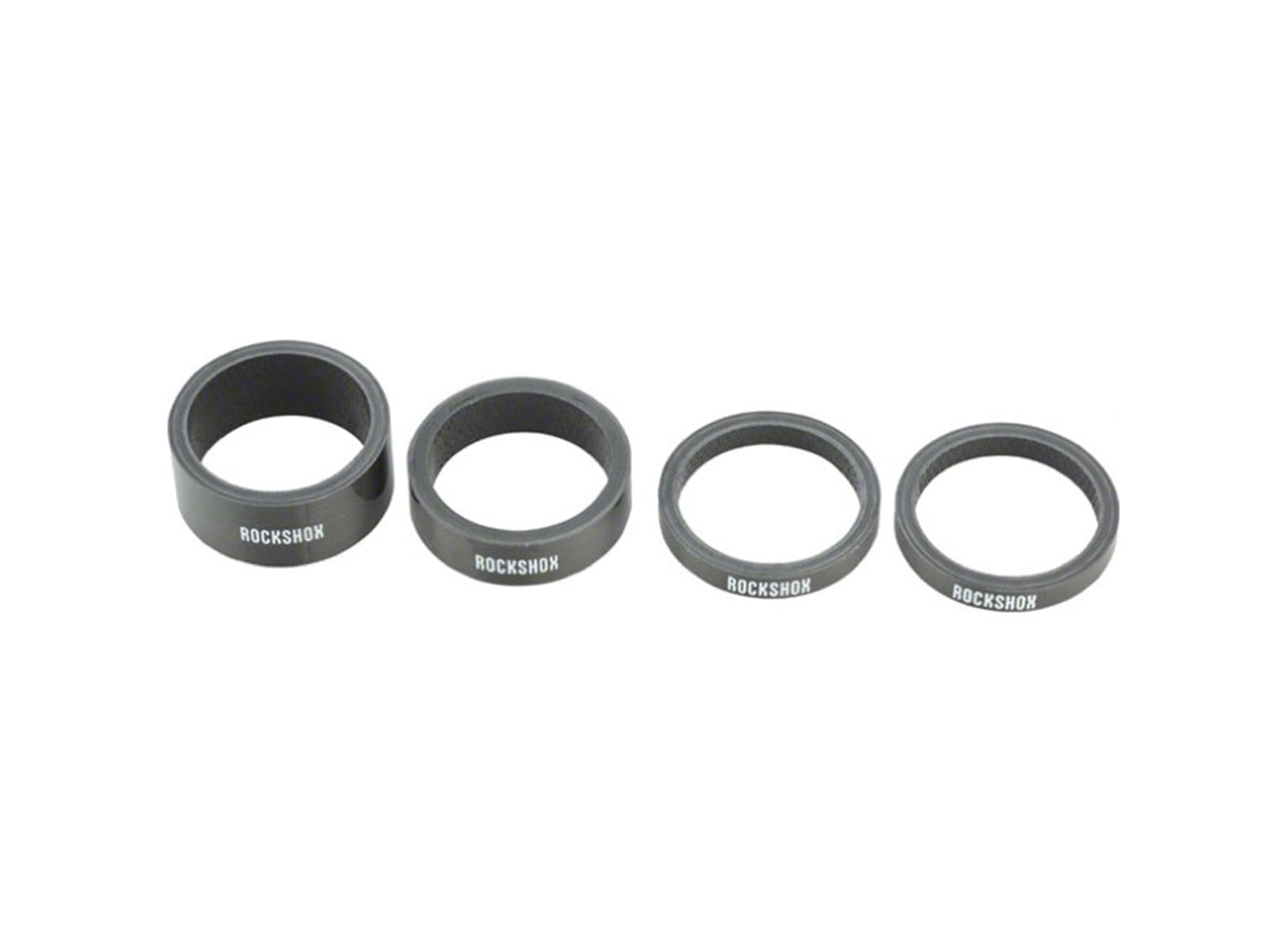 RockShox UD Carbon Headset Spacer Set Black Carbon - 1.1/8" 