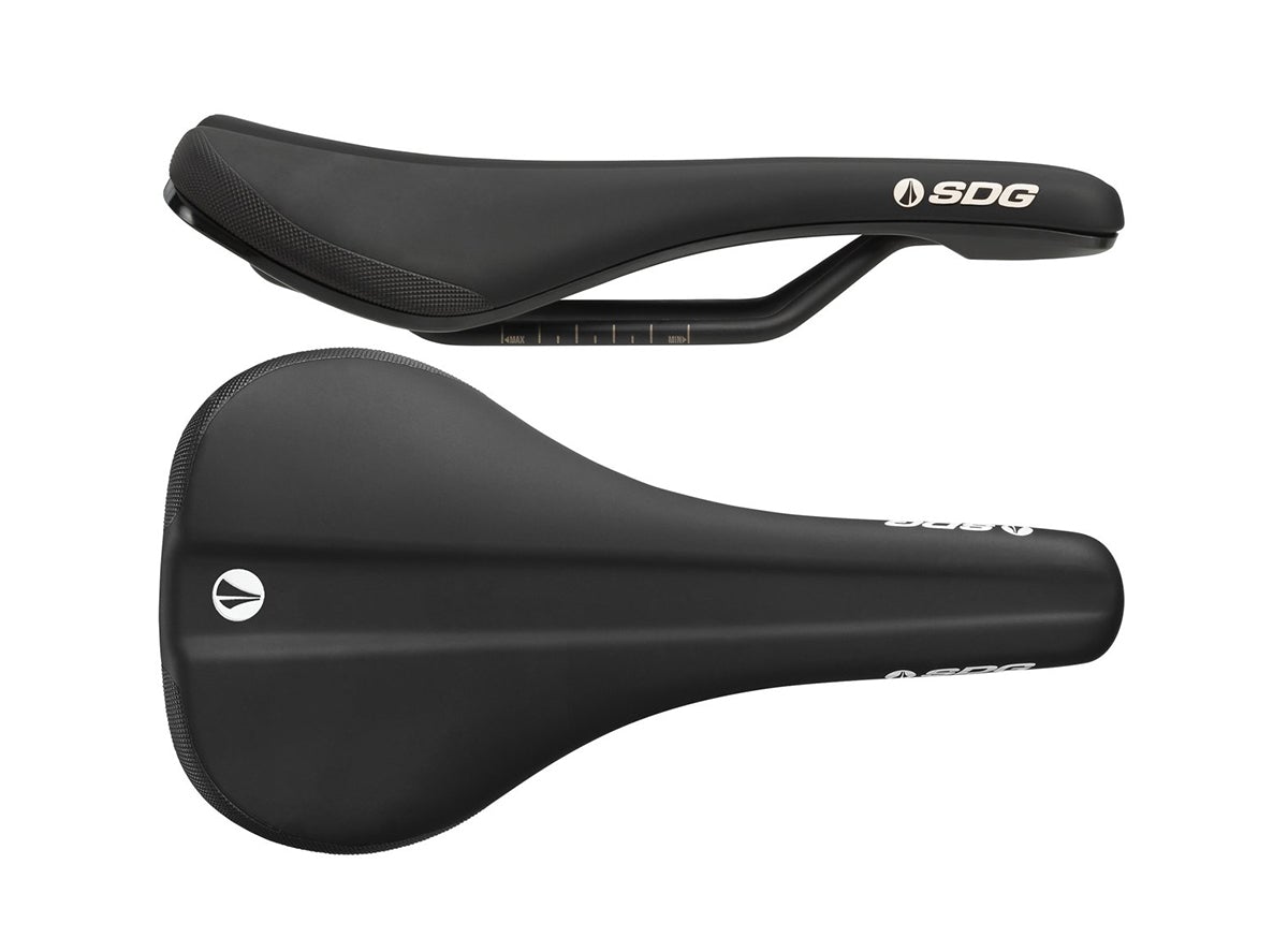 SDG Bel Air V3 Steel Rail Saddle - Black-White Black - White  