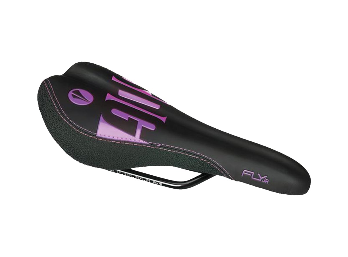 SDG Fly Jr Children's Saddle - Black-Purple-Black Black - Purple - Black  
